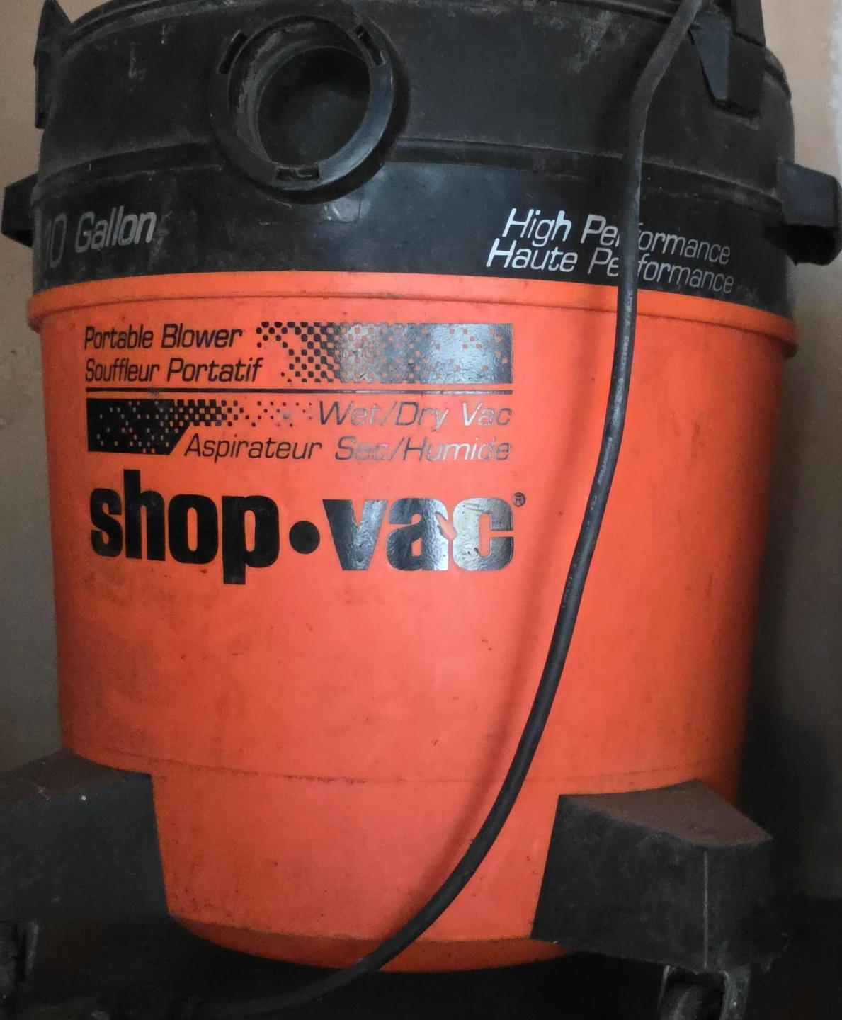 Must go by October 15 Shop-Vac 10 Gallon Wet/Dry Vacuum