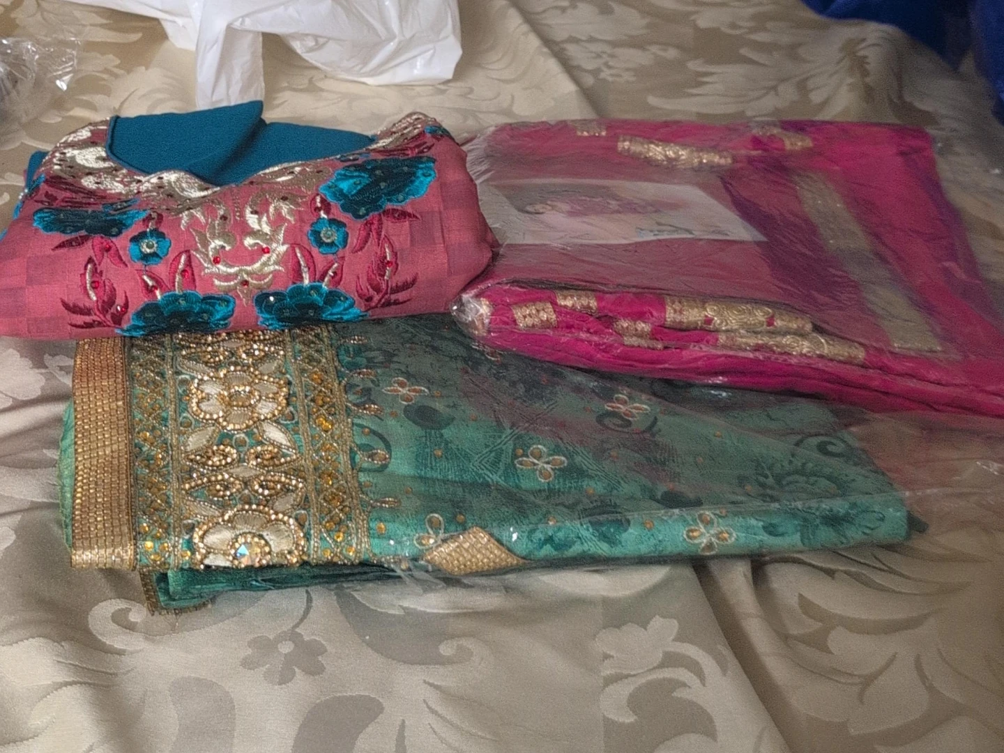 Three Traditional Indian suits unstincted