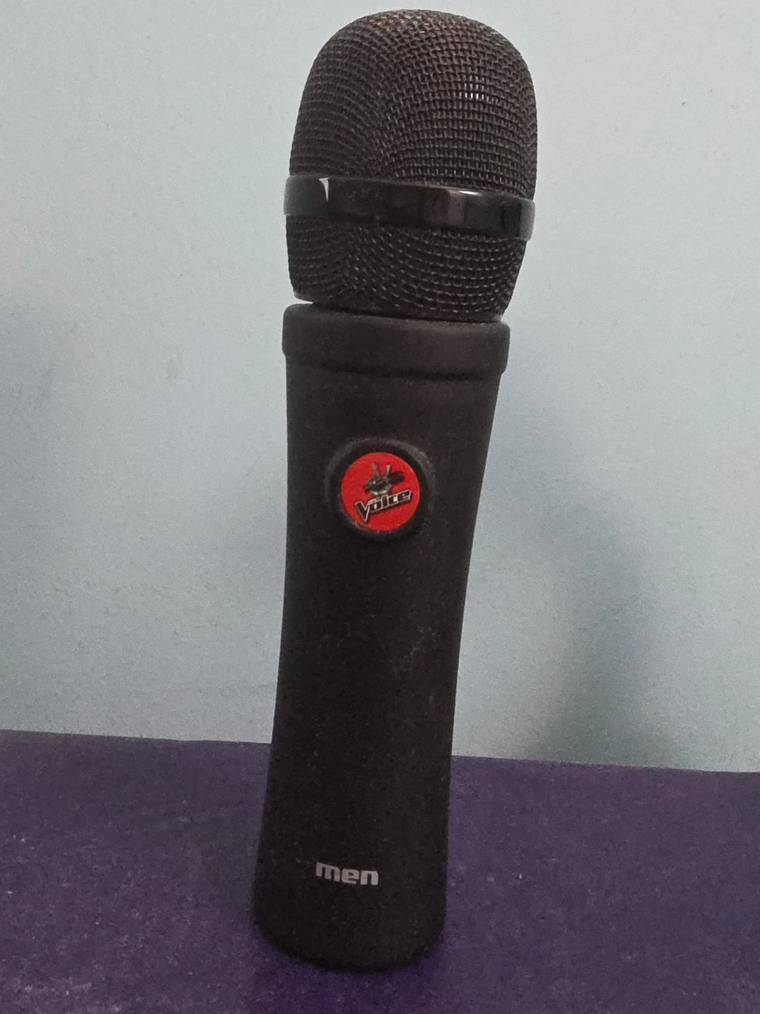 The Voice  Microphone man's perfume empty bottle for collection