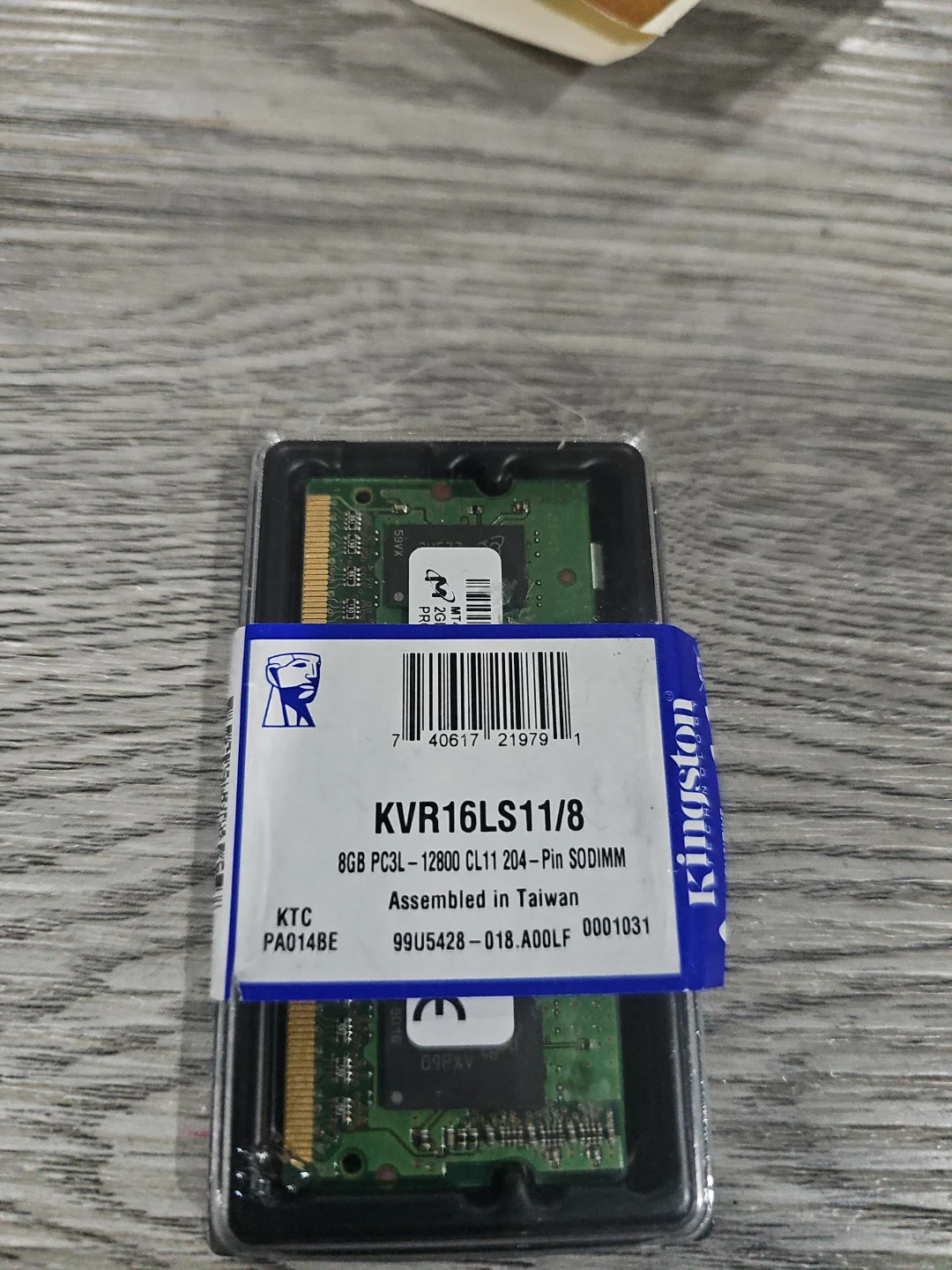 Kingston 8GB PC3L-12800 204-Pin SODIMM RAM