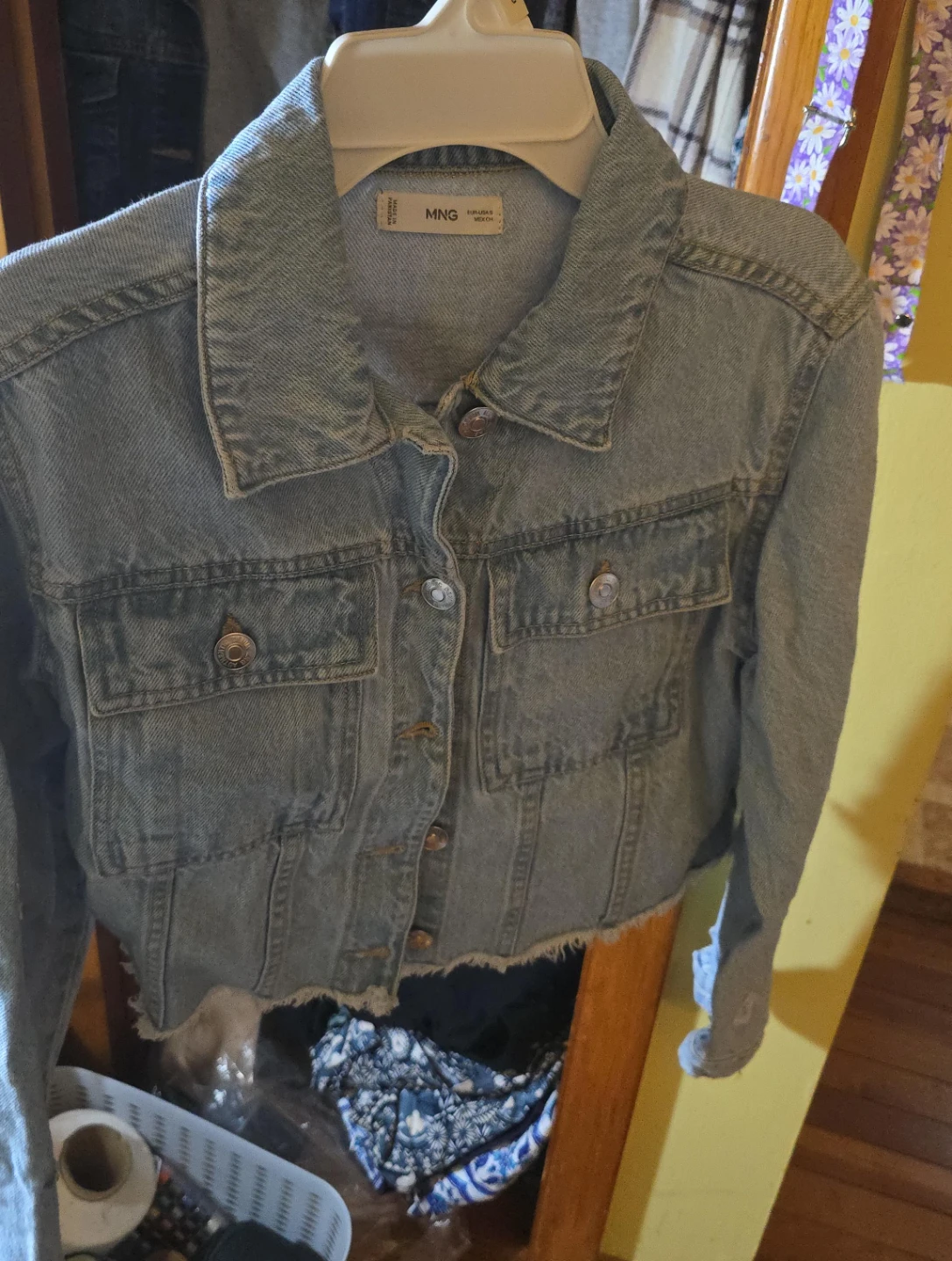 MNG Light Wash Denim Jacket