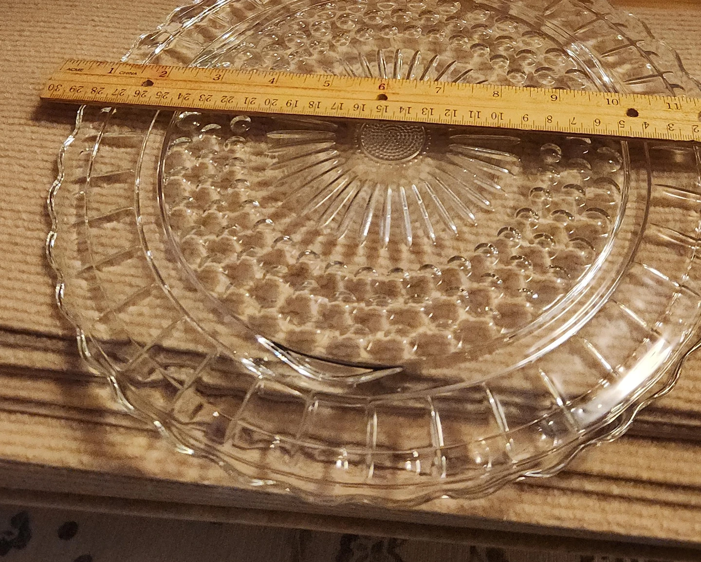 Clear Glass Serving Platter