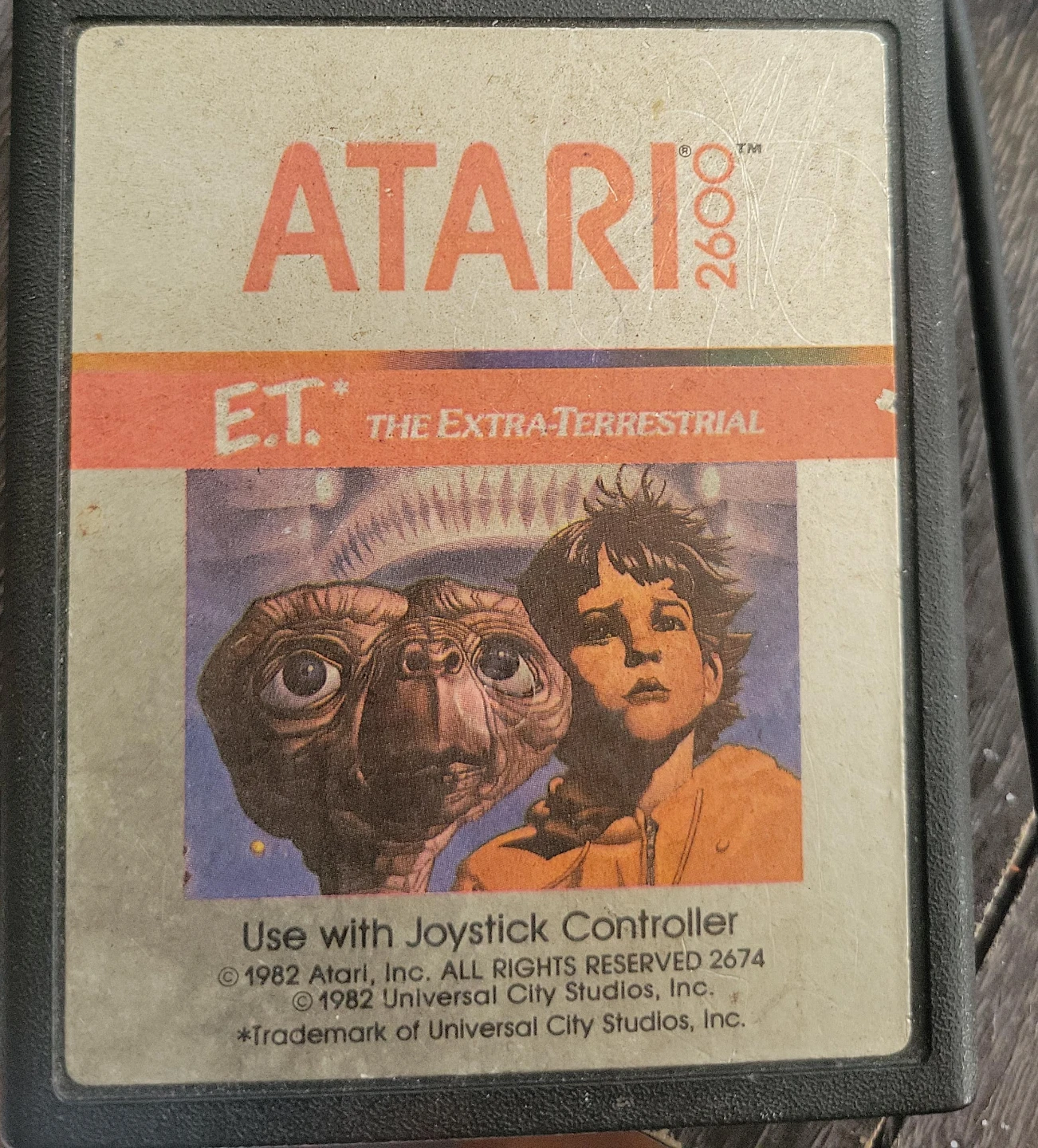 Atari 2600 E.T. The Extra-Terrestrial Game Cartridge