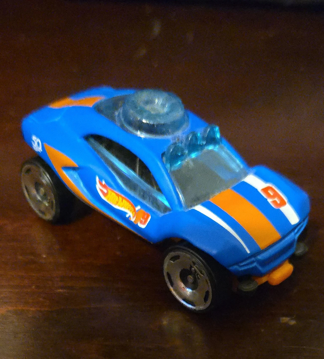 Hot Wheels 50th Anniversary Blue Race Car