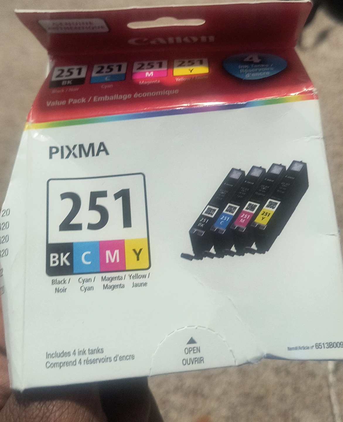 Canon PIXMA 251 Ink Tank Value Pack
