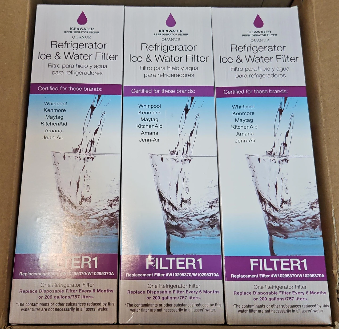 Quanur Refrigerator Ice & Water Filter - NEW thumbnail