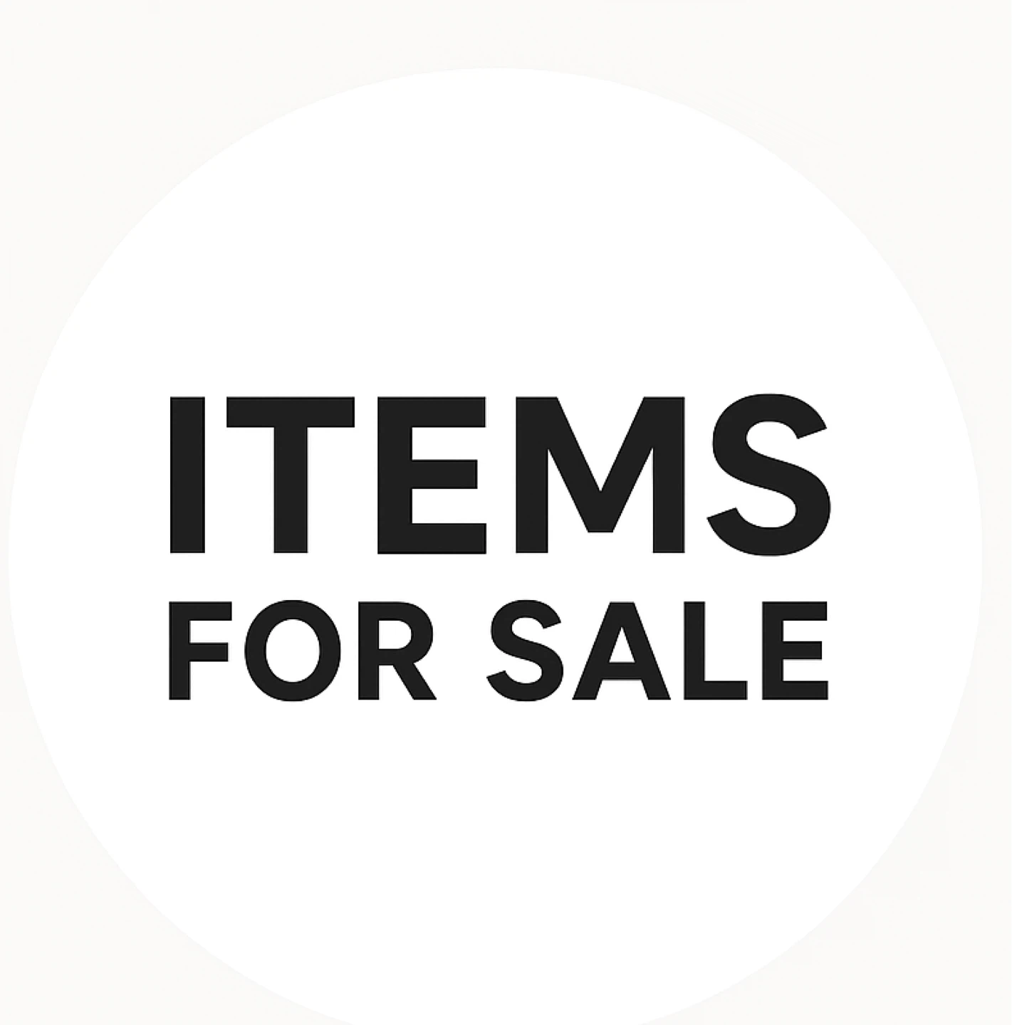 Items for sale profile