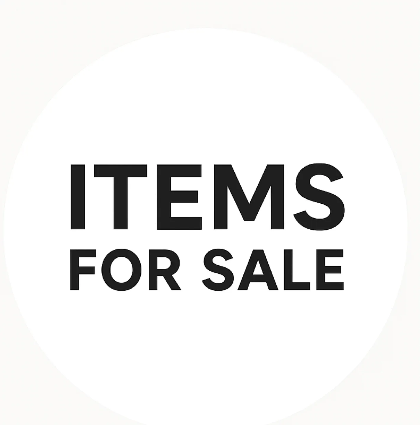 Items for sale profile