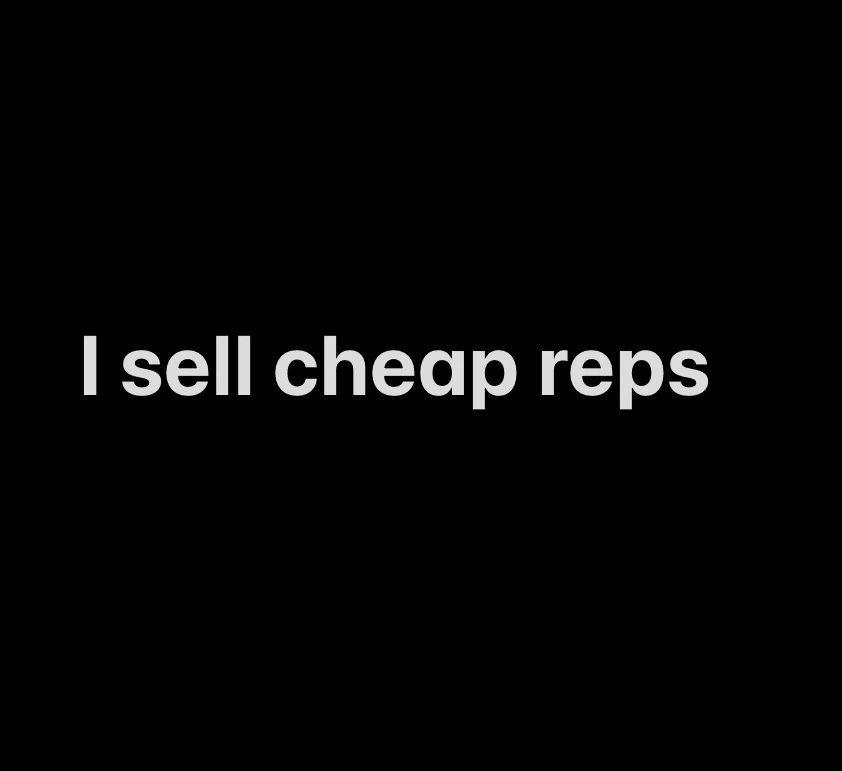 I sell cheap reps profile
