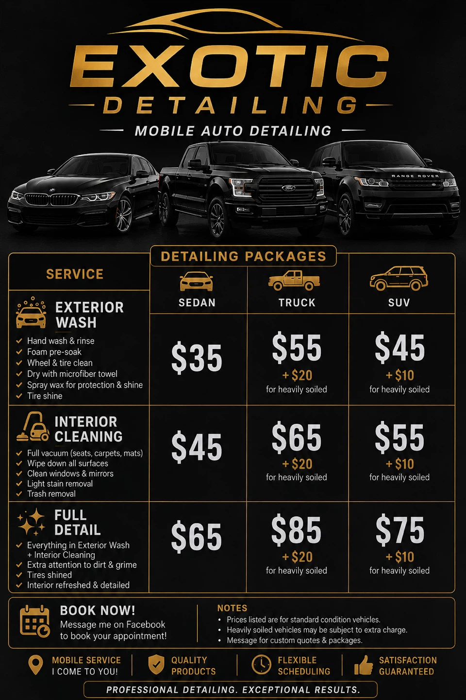 Exotic Detailing profile