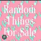 Items To Sale profile