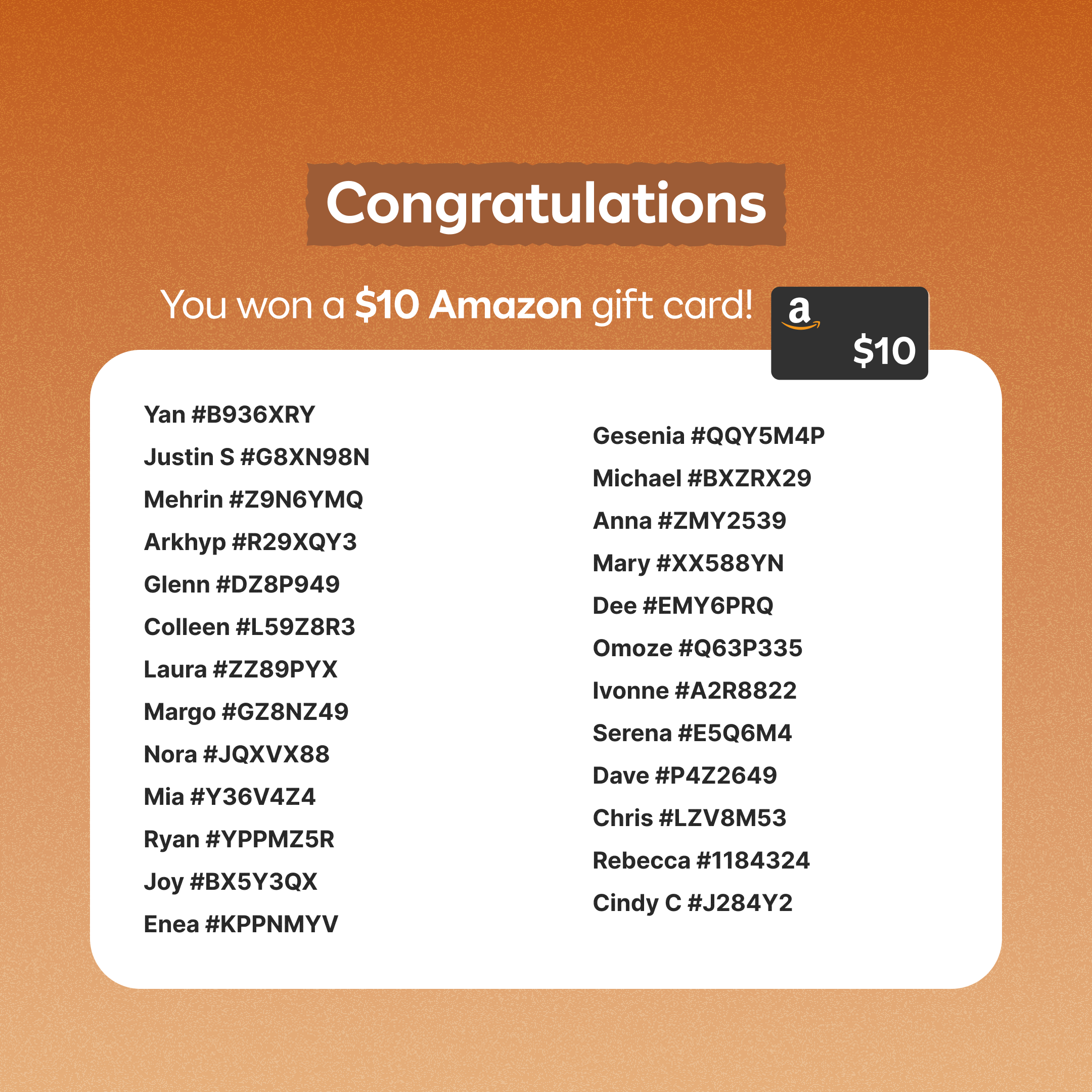 Fall Declutter Winner Announcement 🥇 - photo 3