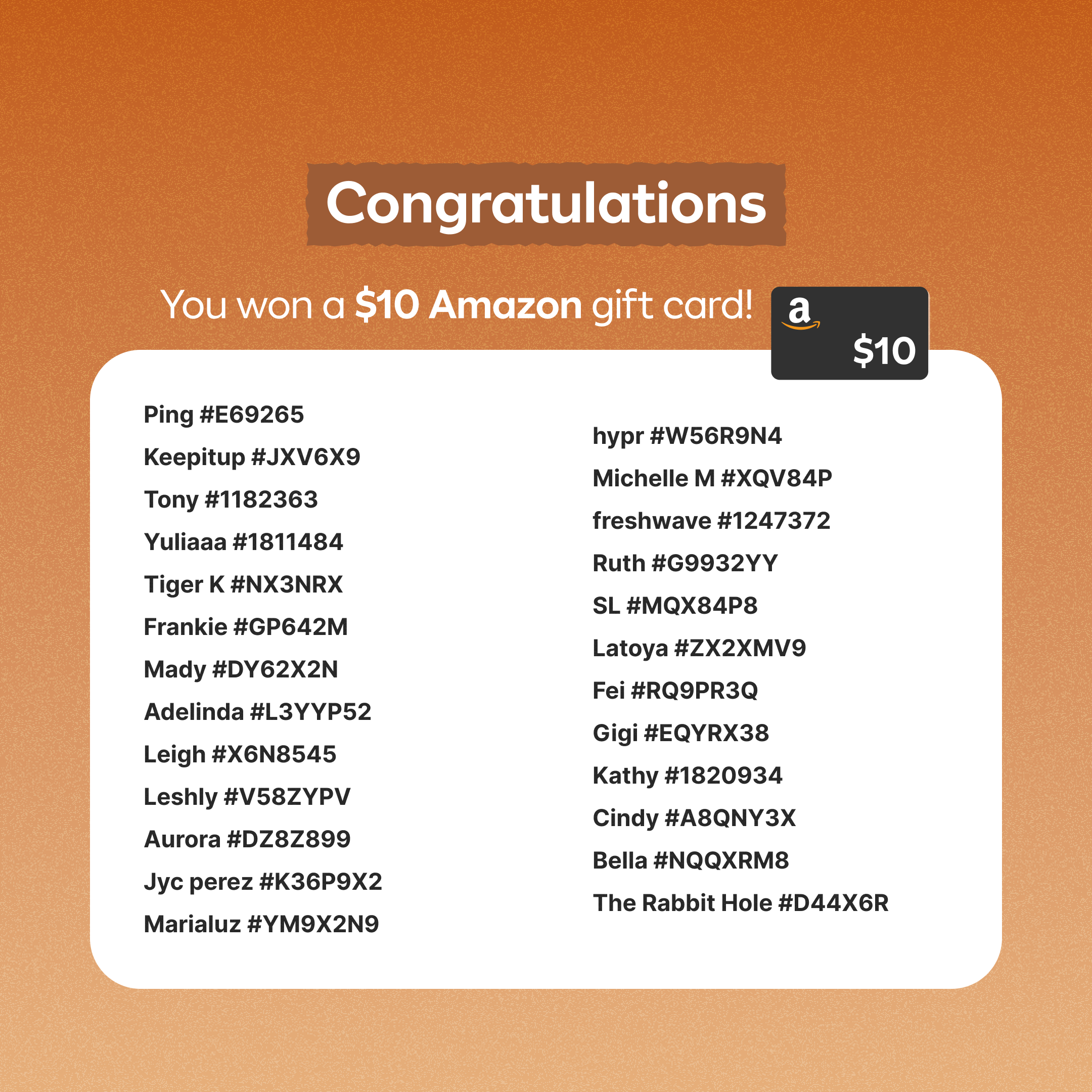 Fall Declutter Winner Announcement 🥇 - photo 4