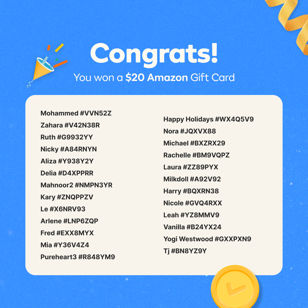 New Years Bingo Winner Announcement 🧡 - photo 3