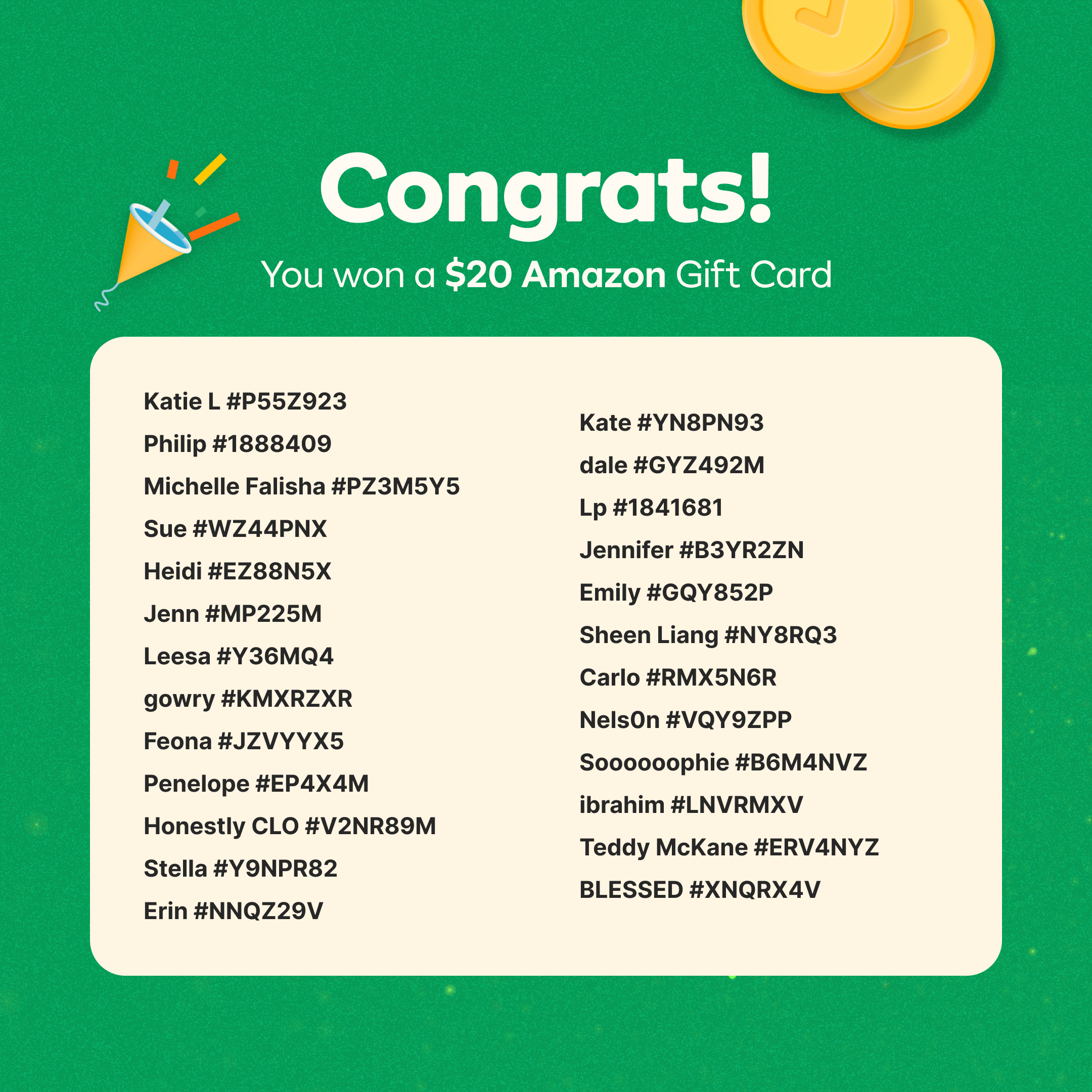 🧡 That’s a Wrap on BINGO! $20 Gift Cards Are Out - photo 2