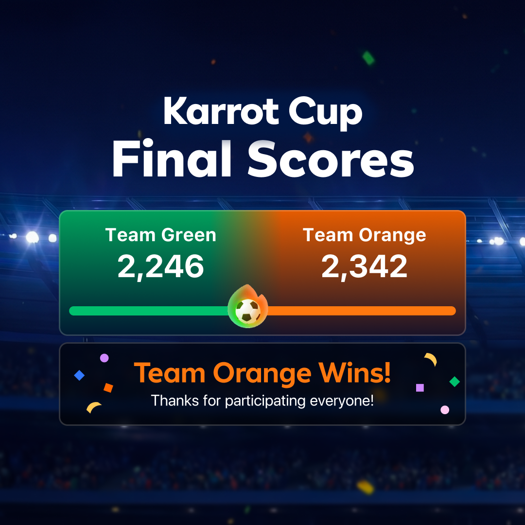Karrot Cup Champions Have Been Crowned! ⚽🏆