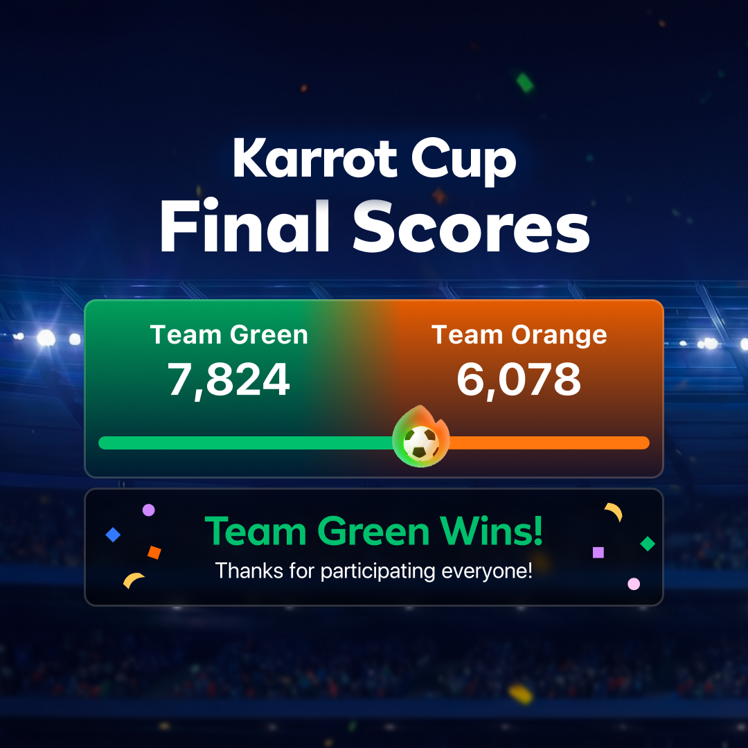 Karrot Cup Champions Have Been Crowned! ⚽🏆
